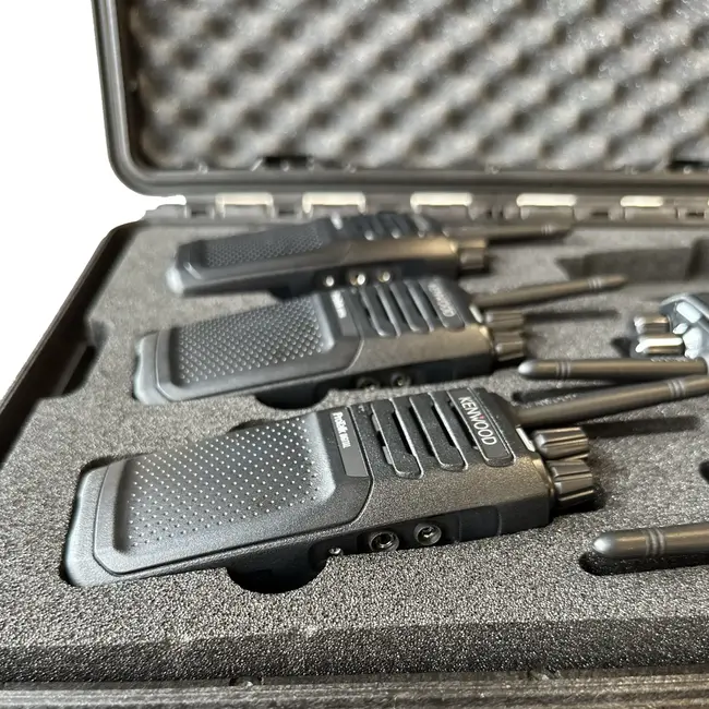 Kenwood 2 Pin Portofoon Koffer voor 12x Kenwood ProTalk TK-3701D