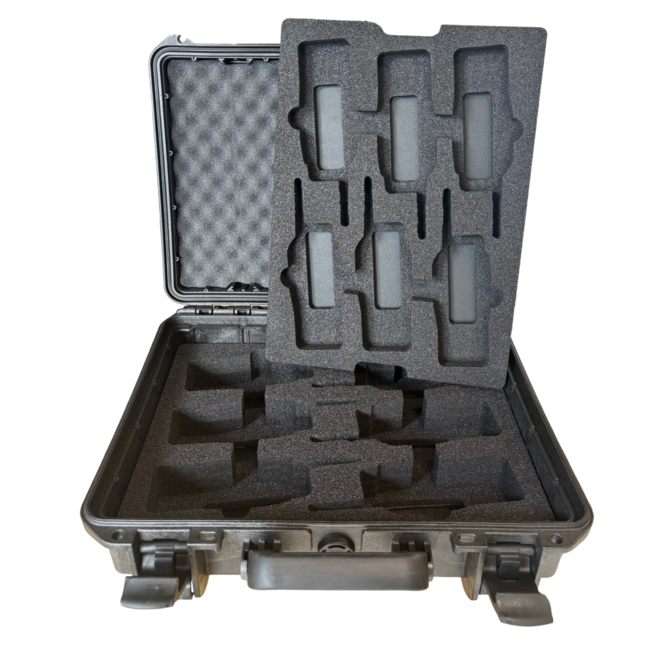 Kenwood 2 Pin Portofoon Koffer voor 12x Kenwood ProTalk TK-3701D