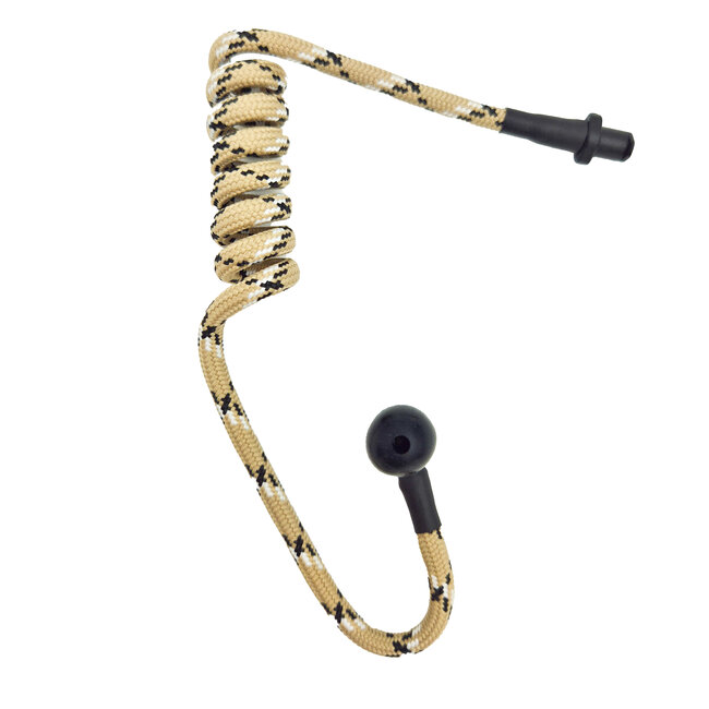 Accessoires Hoornie Sandstorm Braided Eartube – Zandkleurig met Zwart en Wit