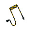 Accessoires Hoornie Strike Braided Eartube – Geel met Zwart Design