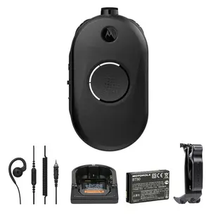 Motorola CLP446E met Oplader en C-Shape Headset