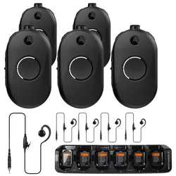 5x Motorola CLP446E + Headsets & Multilader