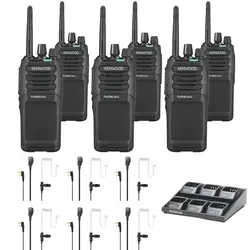 6x Kenwood TK3701D + Headsets & Multilader