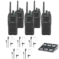 5x Kenwood TK3701D + Headsets & Multilader