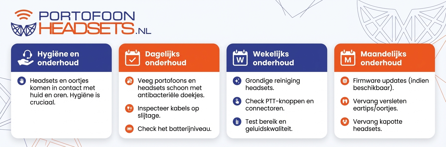 Onderhoud horeca portofoon