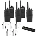 Motorola Motorola XT420 Starterskit – 5 Portofoons, 5 Headsets & 1 Multilader