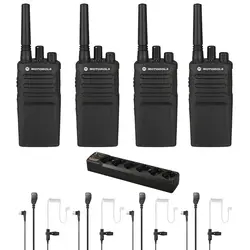 4x Motorola XT420 + Headsets & Multilader