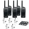 Kenwood Kenwood TK-3501 Starterskit – 5 Portofoons, 5 Headsets & Multilader