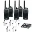 Kenwood Kenwood TK-3501 Starterskit – 5 Portofoons, 5 Headsets & Multilader