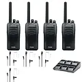 Kenwood Kenwood TK-3501 Starterskit – 4 Portofoons, 4 Headsets & Multilader