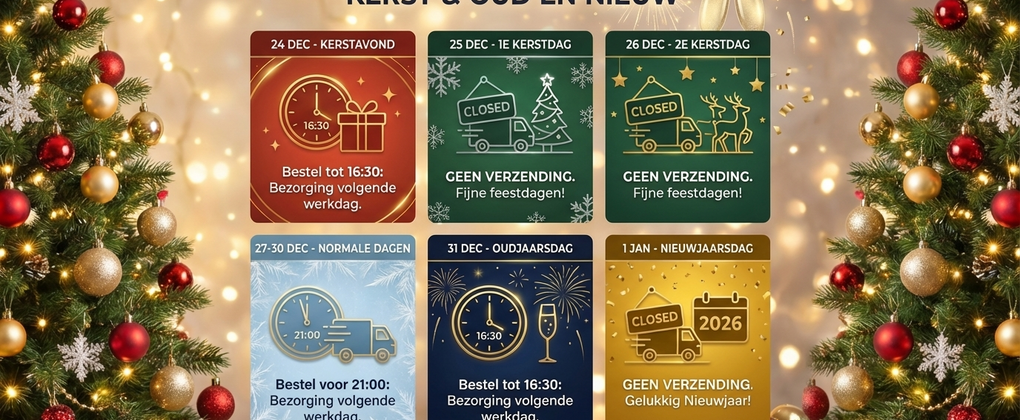 Verzending tijdens Feestdagen