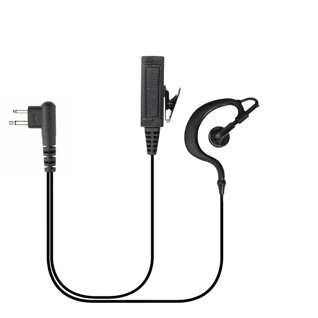Motorola 2 Pin G-Shape Heavy Duty Stereo Headset voor Motorola 2-pin