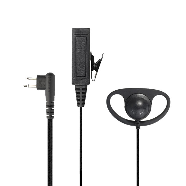 Motorola 2 Pin D-Shape Heavy Duty Headset voor Motorola 2-pin