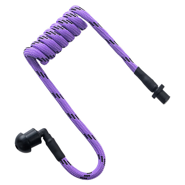 Accessoires Braided Eartube Paars met Zwart