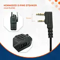 Kenwood 2 Pin Portofoon Oortje voor Kenwood Portofoons