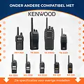 Kenwood 2 Pin Portofoon Oortje voor Kenwood Portofoons