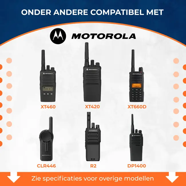 Motorola 2 Pin Motorola Security Oortjes 2 Pins Stekker