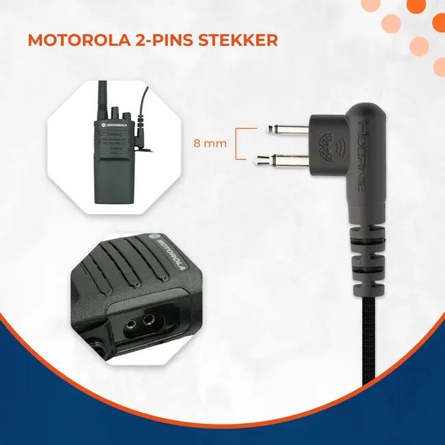 Motorola 2 Pin Motorola Security Oortjes 2 Pins Stekker