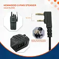 Kenwood 2 Pin Headset voor Kenwood Portofoon