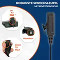 Kenwood 2 Pin Heavy Duty Portofoon Headset Voor Kenwood