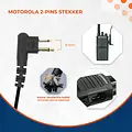 Motorola 2 Pin Handheld speaker / microfoon voor Motorola portofoons