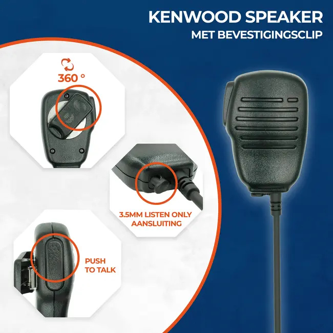 Kenwood 2 Pin Kenwood Speaker Microfoon