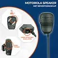 Motorola 2 Pin Handheld speaker / microfoon voor Motorola portofoons