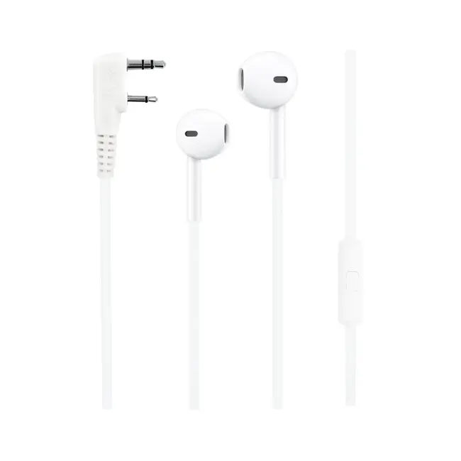 Kenwood 2 Pin Hoornie - Earpop Headset voor Kenwood 2-pins
