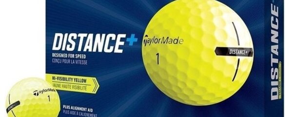 TaylorMade Distance Plus geel ● nieuw in doos 12 stuks ● Best Buy Golfballen