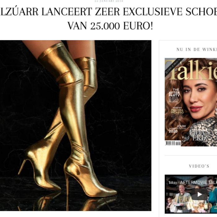 Talkies Magazine 25K Golden Boots Talkies Magazine 25K Golden Boots