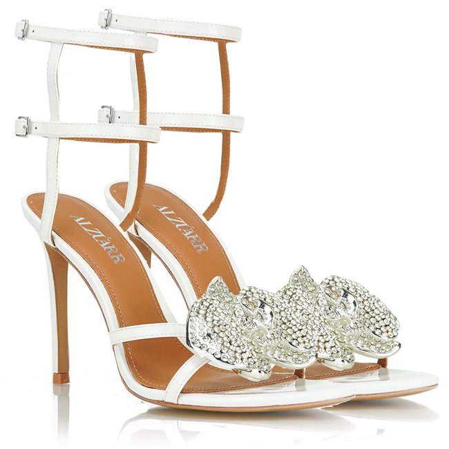 The Lady with Silver Crystals - White