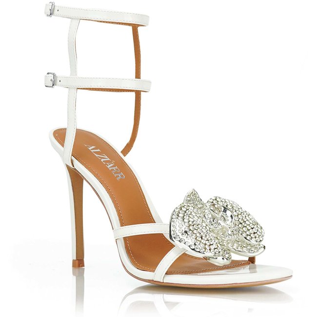 The Lady with Silver Crystals - White