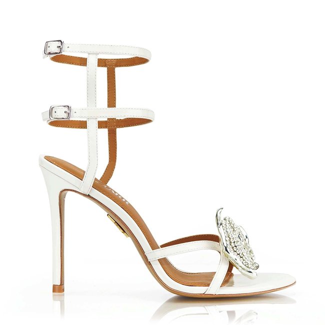 The Lady with Silver Crystals - White