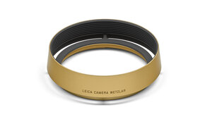 Leica Lens Hood, Round, Brass, Blasted Finish
