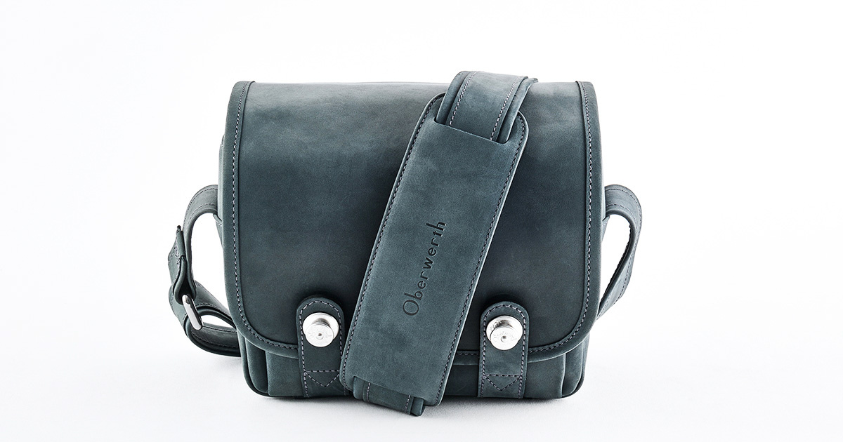 Oberwerth The Q Bag - Cow-Hide Midnight blue / Lining & Insert Grey