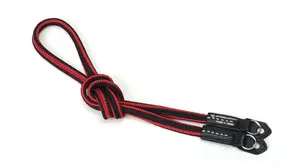 Artisan & Artist ACAM 310A silk camera strap - black/red