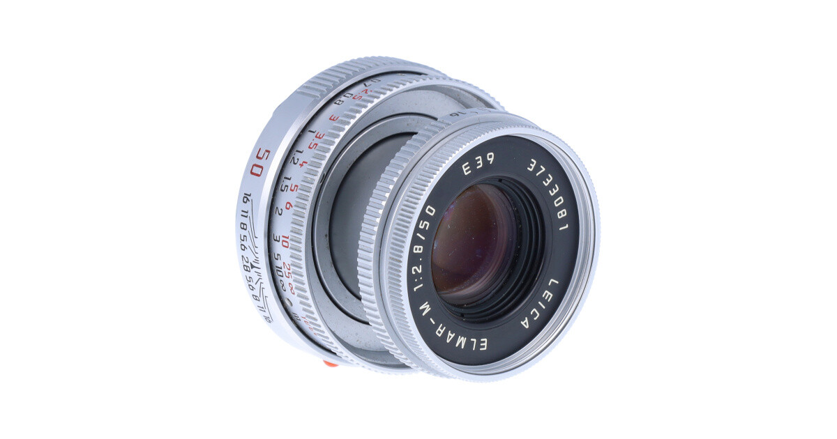 Leica ELMAR-M 50mm F2.8 silver, Used