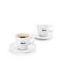 Leica Espresso Cup Set for 2, 4-pieces, porcelain, white