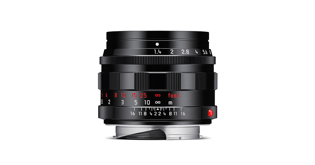Leica SUMMILUX-M 50mm f/1.4, Glossy Black Paint Finish