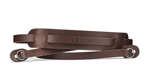 Leica Leica Carrying Strap with Shoulderpad, Leather, Dark brown