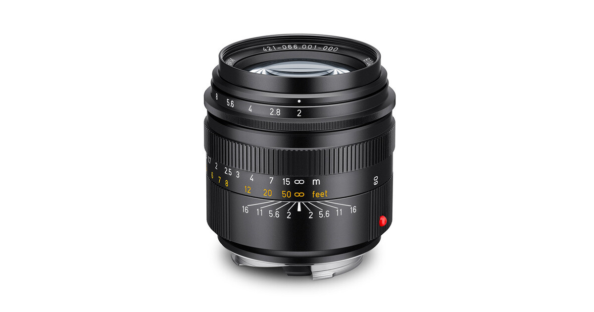Leica Summicron-M 66 f/2, black anodized finish