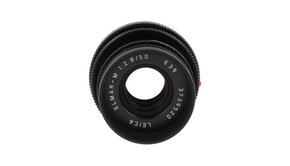 Leica Leica ELMAR-M 50mm F2.8, black, Used.