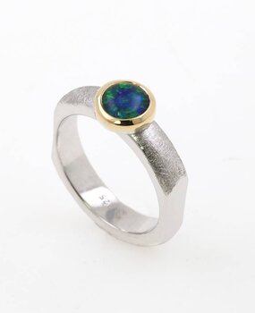 Ring Modern Times Bicolor Opaltriplette Ring Modern Times Bicolor Opaltriplette