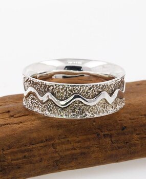Ring "Das Leben ist ein Fluss" Silber Ring "Das Leben ist ein Fluss" Silber
