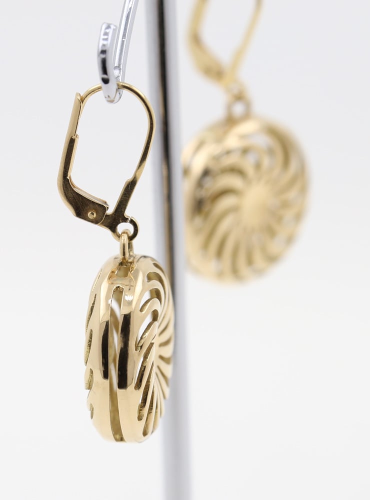 Rügen-Ohrringe aus 750er Gelbgold