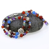 Halskette Schnecke, Fisch, Muschel, Variante blau Halskette Schnecke, Fisch, Muschel, Variante blau