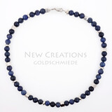 Halskette Dumortierit Silber Halskette Dumortierit Silber