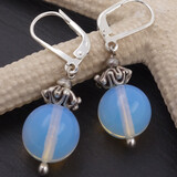 Ohrringe Opalglas Silber Ohrringe Opalglas Silber