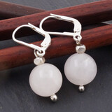 Ohrringe Rosenquarz Silber Ohrringe Rosenquarz Silber