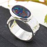 Ring "New Creations" Silber Opaltriplette Ring "New Creations" Silber Opaltriplette
